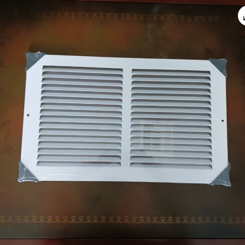 14" X 8" Return Air Grille Sidewall Ceiling Metal White Steel with screws New